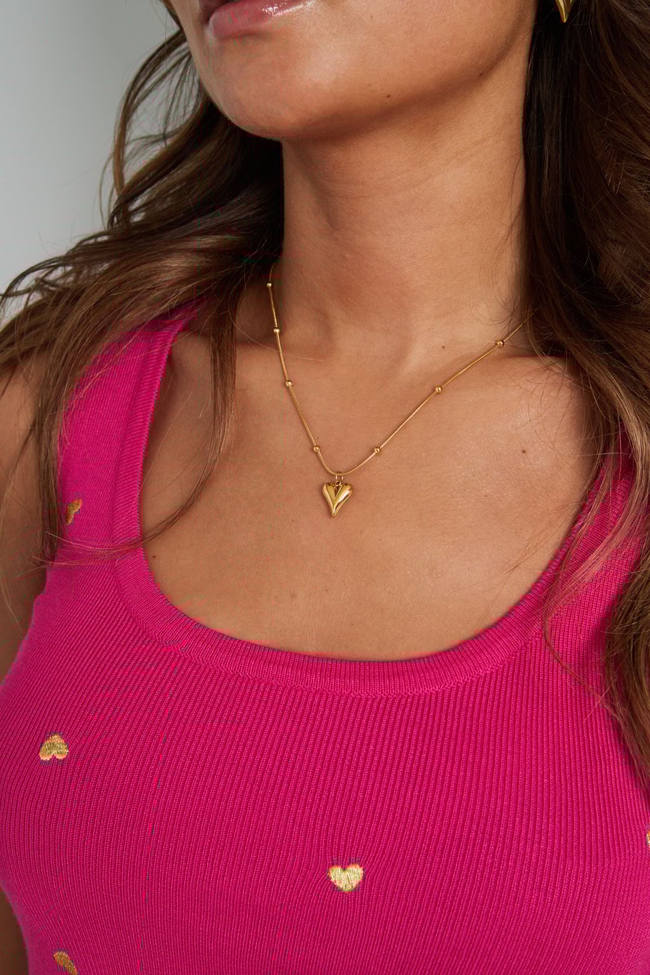 Dotted Heart Ketting