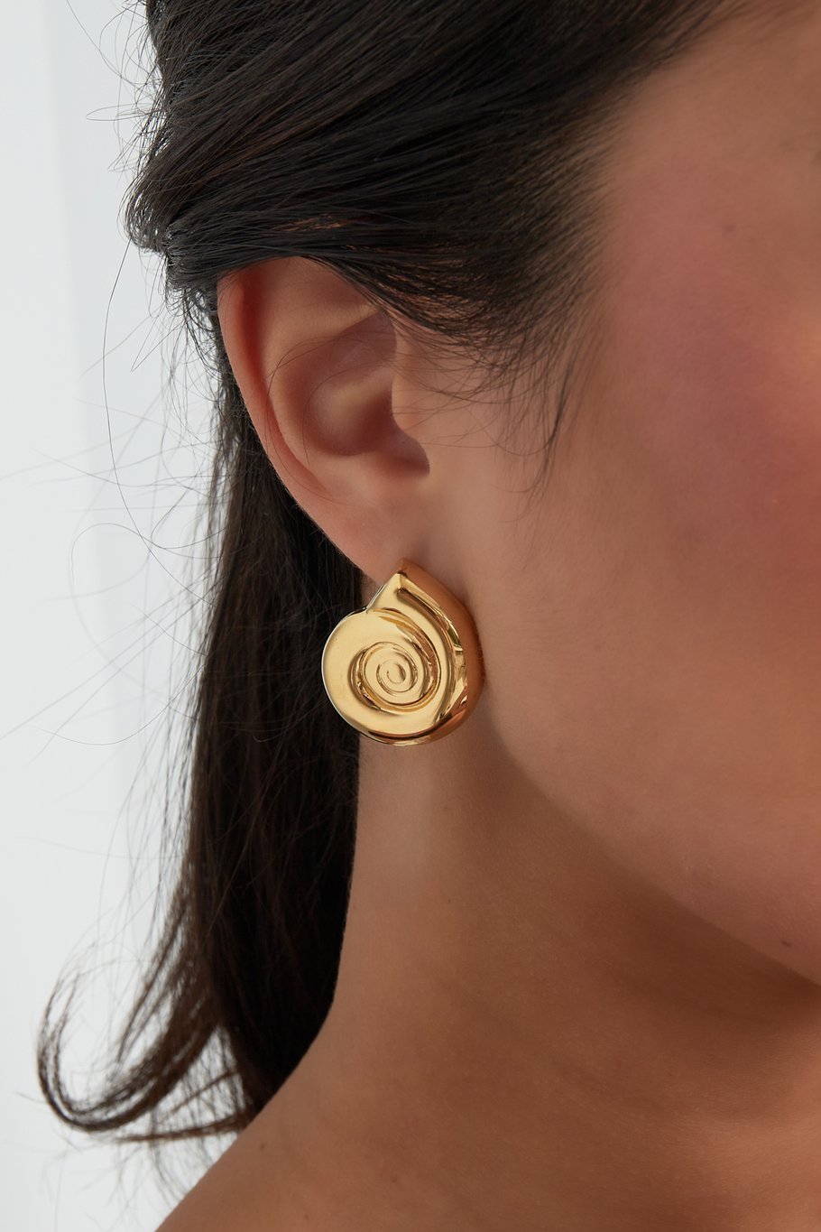 Swirly Shell Oorbellen