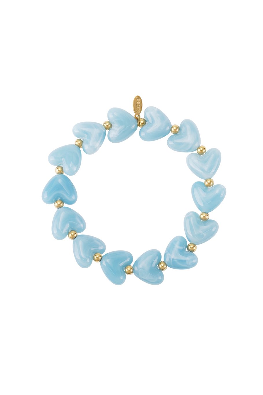 Casual Heart Armband Blauw