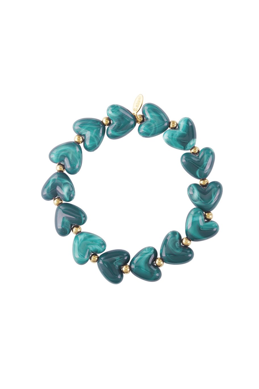 Casual Heart Armband Groen