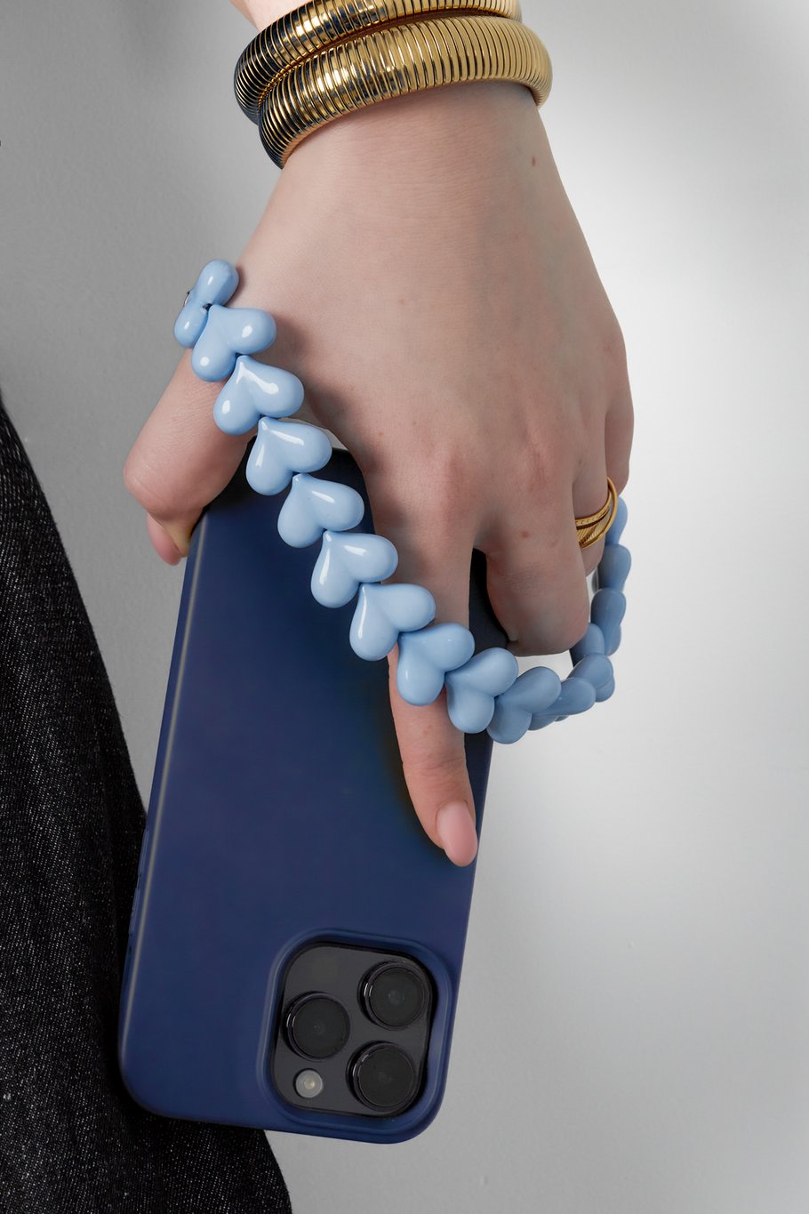 Hart Telefoonkoord Navy