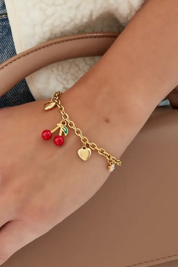 Cherry Charm Armband