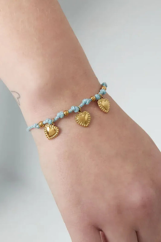 Blue Heart Armband