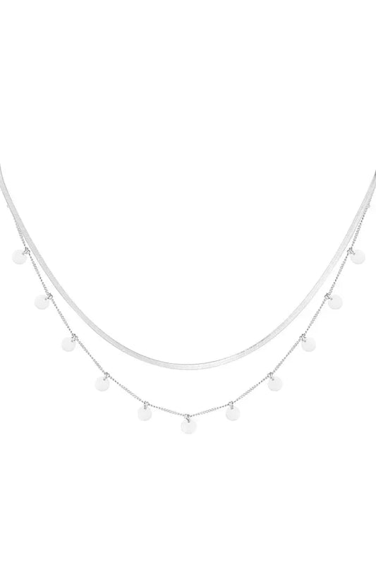 Double Layer Coin Ketting