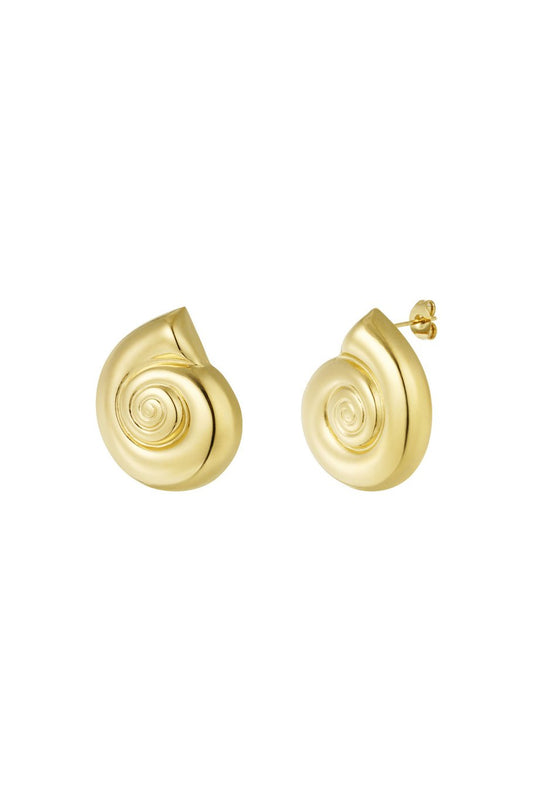 Swirly Shell Oorbellen