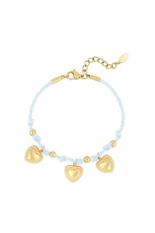 Blue Heart Armband
