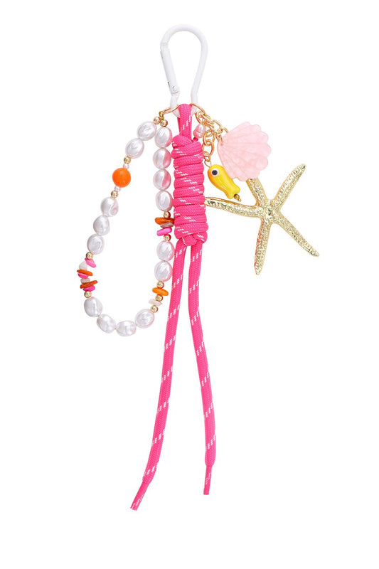 Ocean Bagcharm Fuchsia